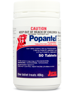 Popantel Dog Large 77lbs 100 Tablets