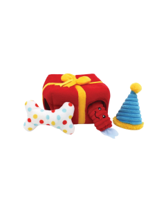 ZippyPaws Zippy Burrow Present Box Dog Toy