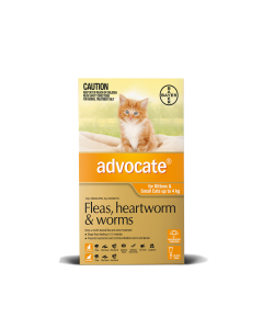 Advocate Kitten & Cat Small Up To 9lbs Orange