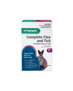 Aristopet Complete Flea & Tick Spot On Dog Medium 22-44lbs Purple