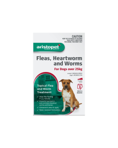 Aristopet Flea Heartworm & Worms Spot On Dog Over 55lbs Red