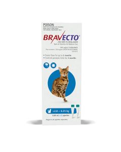 Bravecto Spot On for Cats 6.2 - 13.7lbs Blue 2 Pack