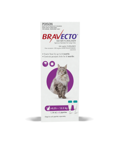 Bravecto Spot On for Cats 13.7 - 27.5lbs Purple 2 Pack