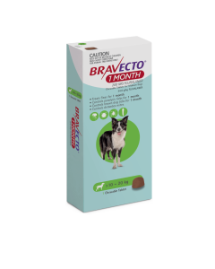 Bravecto 1 Month Medium Dog 22.1 - 44lbs Green 1 Pack