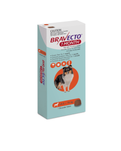 Bravecto 1 Month Small Dog 9.9 - 22lbs Orange 1 Pack