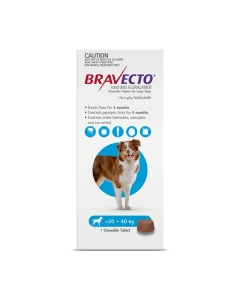 Bravecto Chewables Dog Large 44 - 88lbs Blue