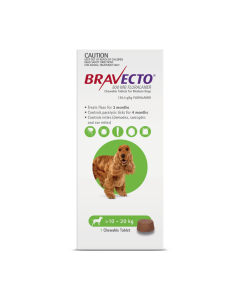 Bravecto Chewables Dog Medium 22 - 44lbs Green