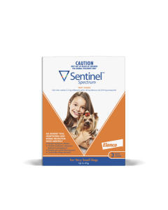 Sentinel Spectrum Dog Very Small Up To 8.8lbs Orange
