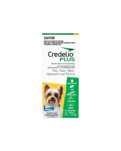 Credelio Plus Dog Very Small 3.1 - 6.2 lbs Yellow 1 Pack