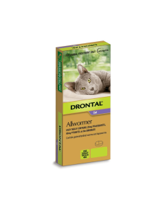 Drontal Allwormer Cat 8.8lbs 1 Tablet
