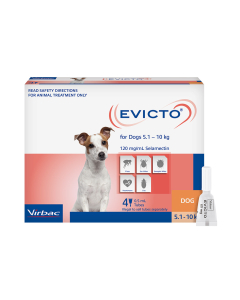 Evicto Dog Small 11 - 22.04lbs Orange 4 Pack