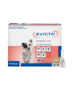 Evicto Dog Very Small 5.7 - 11lbs Brown 4 Pack