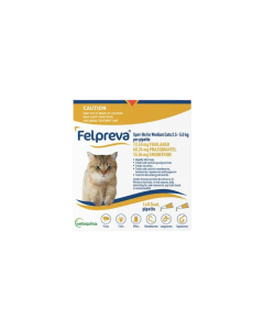 Felpreva Spot On Cat Medium 5.5-11lbs Yellow