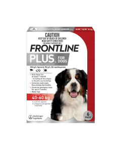 Frontline Plus Dog Extra Large 89 - 132lbs Red