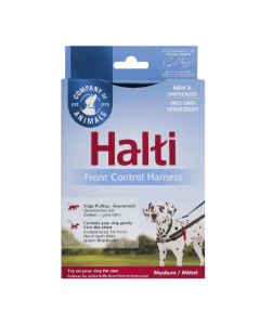 Halti Front Control Harness Black/Red Medium Front