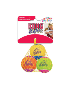 KONG SqueakAir Birthday Balls Dog Toy