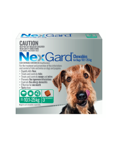 NexGard Chewables Dog Medium 24.1 - 60lbs Green
