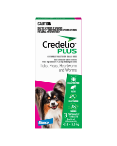 Credelio Plus Dog Small 6.2 - 12lbs Pink