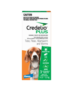 Credelio Plus Dog Medium 12.1 - 24lbs Orange