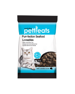 Purr-Fection Seafood Loveables Cat Treats 80g Front