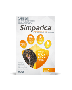 Simparica Dog Small 11.1 - 22lbs Orange