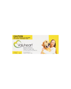 Valuheart Heartworm Tablets Dog Large 46-88lbs Gold