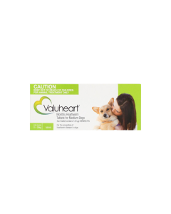 Valuheart Heartworm Tablets Dog Medium 11-20kg Green