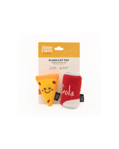 ZippyClaws NomNomz Pizza and Cola Cat Toy