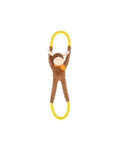 ZippyPaws RopeTugz Moose Squeaker Dog Toy