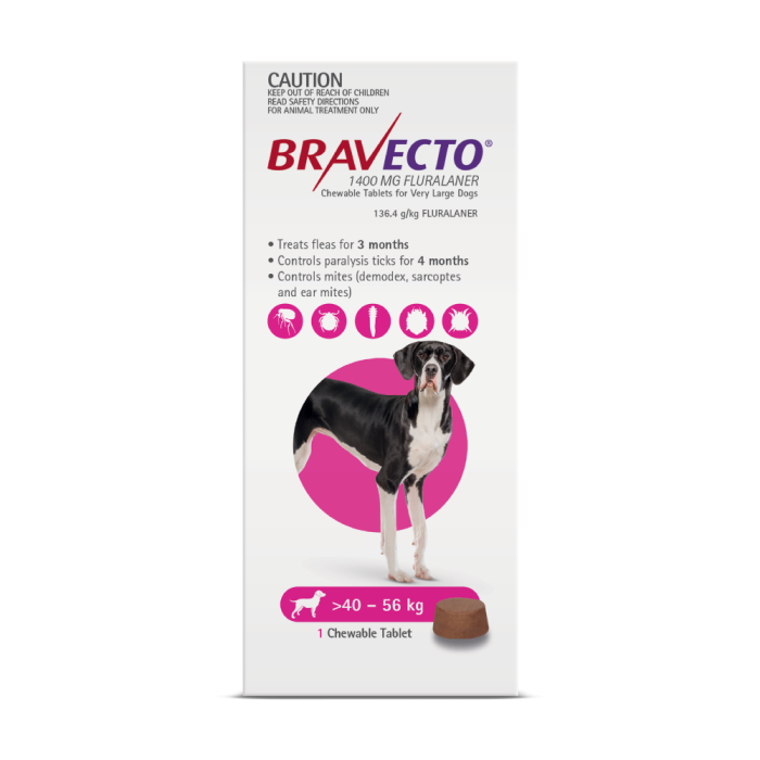Bravecto Chewables Dog Extra Large 88 123lbs Purple CanadaVet