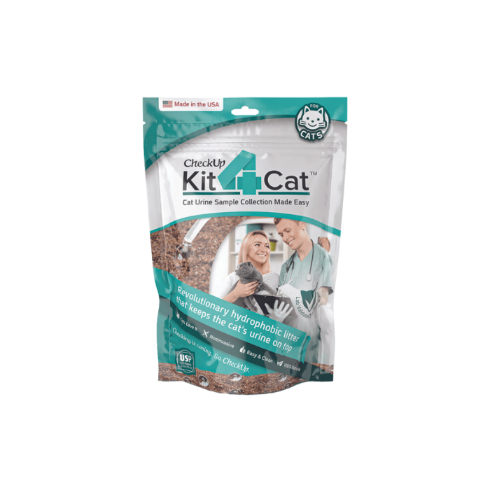 CheckUp Kit4Cat Hydrophobic Litter Kit 3 x 300g CanadaVet