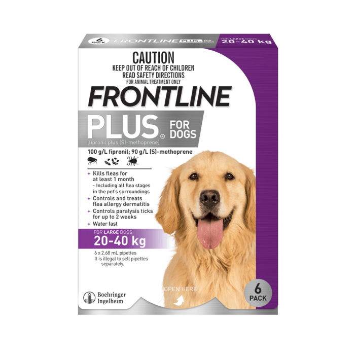 Frontline plus for dogs 45 88 lbs sales