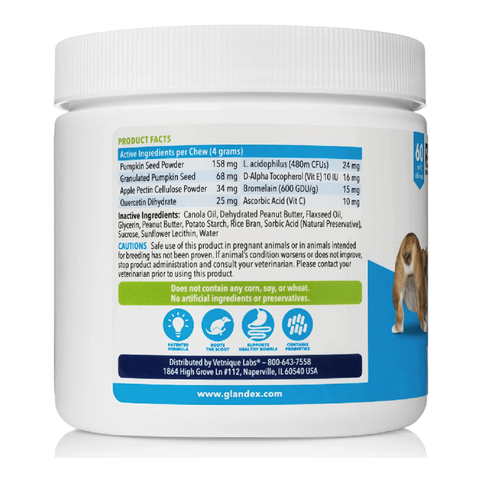 Glandex soft chews side effects sale