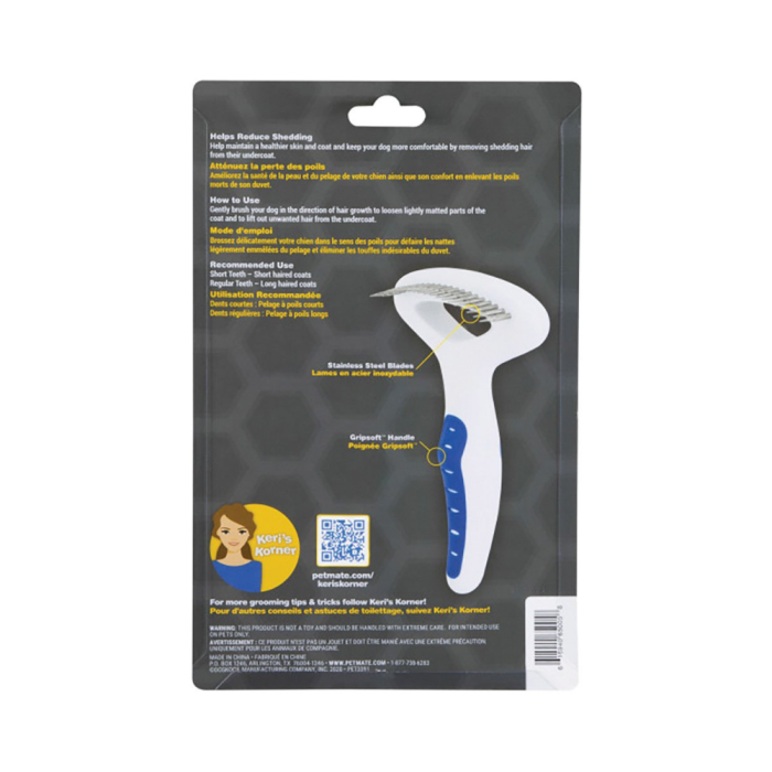 Gripsoft Dog Undercoat Rake CanadaVet