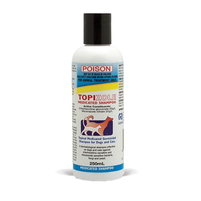 Dog shampoo with chlorhexidine and miconazole discount