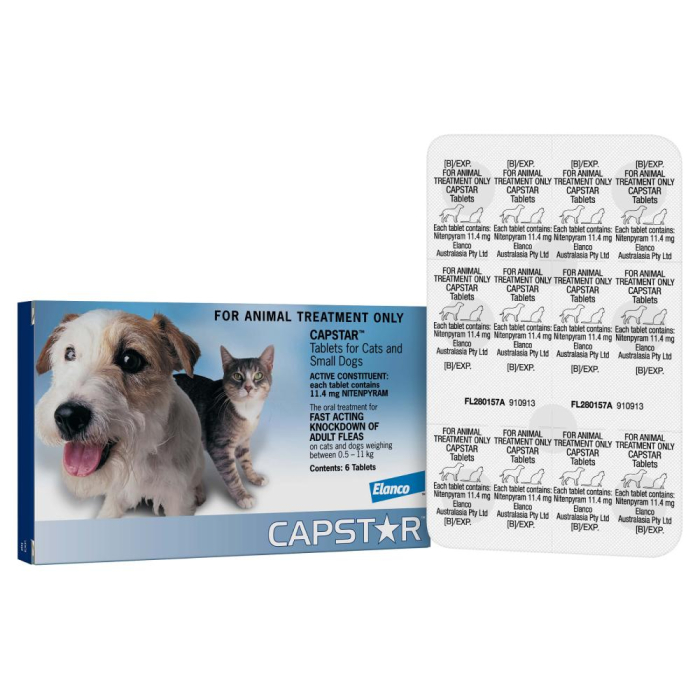 Capstar For Cats Small Dogs 2 25lbs 6 Pack