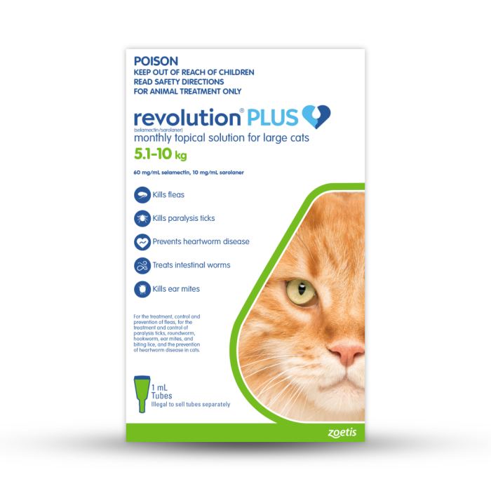 Revolution cat deals sizes