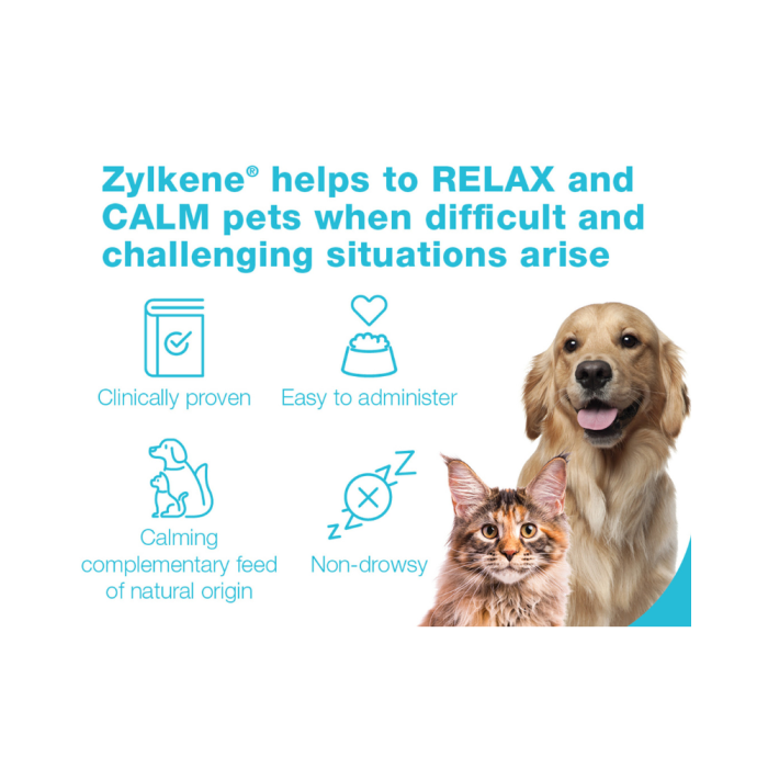 Zylkene Anxiety Behaviour Dog Medium 10 30kg Chews 225mg 14 Pack