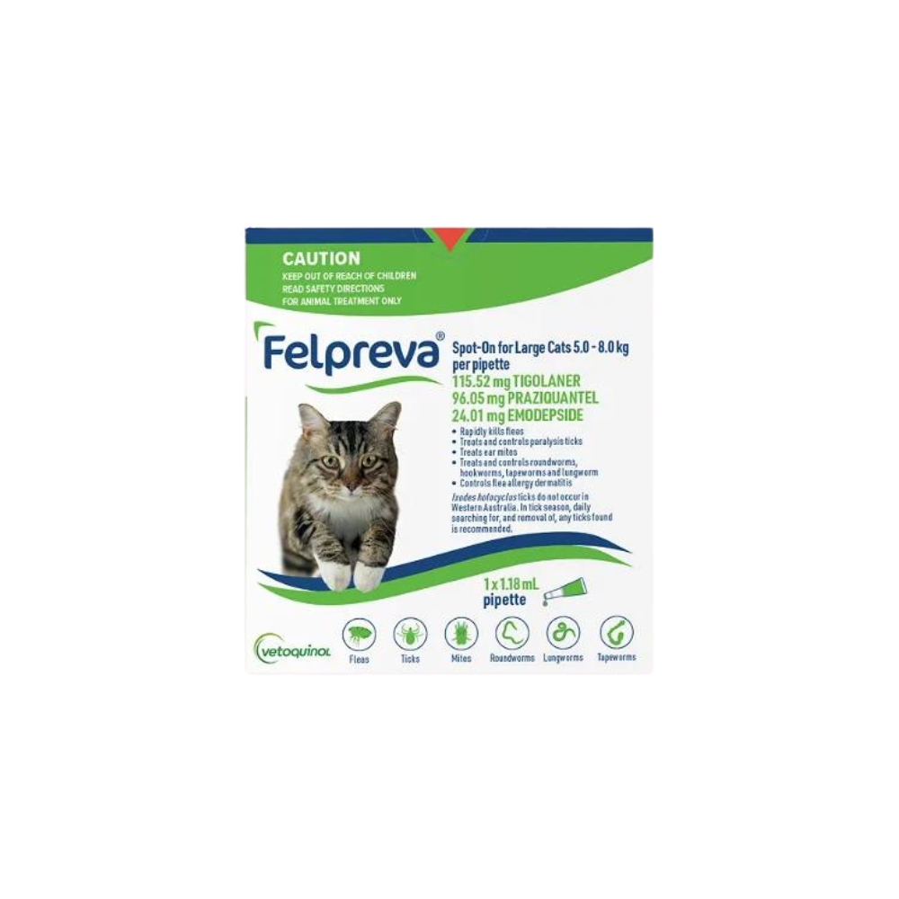 Felpreva Spot On Cat Large 11-17lbs Green CanadaVet