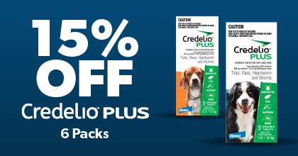 15% off Credelio PLUS 6 Packs 