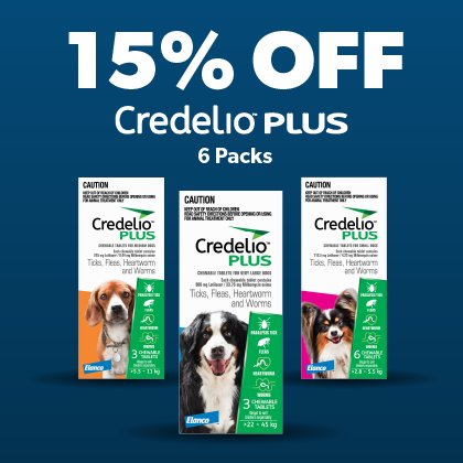 15% off Credelio PLUS 6 Packs 