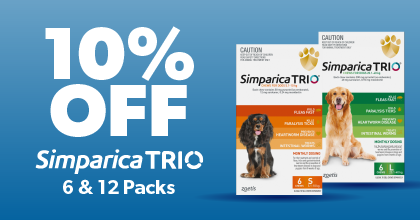 $15 Off Simparica Trio 6 Packs