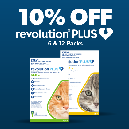 15% Off Revolution Plus 3 & 6 Packs